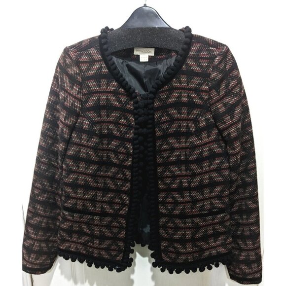 Monsoon | Pom pom trim jacket - Picture 1 of 9